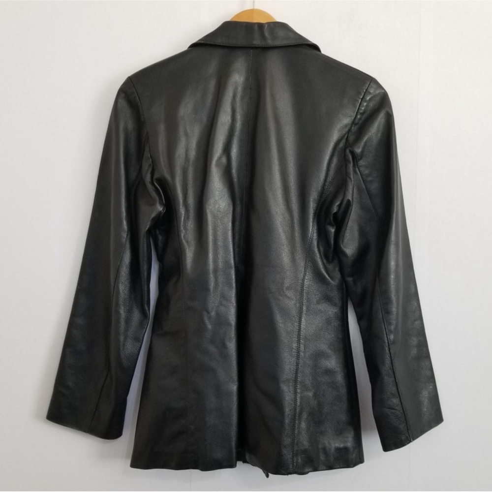 Vera Pelle Black Leather Jacket - Picture 5 of 7